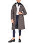 ფოტო #6 პროდუქტის Women's Stretch Hooded Maxi Puffer Coat