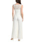 Фото #2 товара Rene Ruiz Lace Bodice Jumpsuit Women's White 18