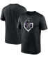 Фото #1 товара Men's Black Colorado Rockies Icon Legend Performance T-shirt