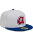 Фото #4 товара Men's White, Royal Atlanta Braves Optic 59FIFTY Fitted Hat