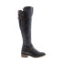 Фото #1 товара Bed Stu Kathleen F393027 Womens Black Leather Zipper Knee High Boots