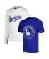 Big Boys Royal, White Los Angeles Dodgers T-shirt Combo Set
