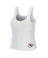 ფოტო #4 პროდუქტის Women's Cream Kansas City Chiefs Plus Size Cozy Scoop Neck Tank Top and Pants Set