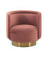 Фото #2 товара Peony 31" Fabric Brushed Legs with Upholstered Sofa Accent Chair