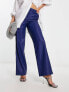 NA-KD x Mimi AR co-ord oversized tailored trousers in dark blue