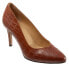 Фото #2 товара Trotters Angie T2050-291 Womens Brown Narrow Leather Pumps Heels Shoes 9