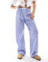 Фото #2 товара Cotton On boxer style pyjama trousers in navy stripe