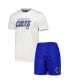 ფოტო #1 პროდუქტის Men's Royal, White Indianapolis Colts Downfield T-shirt and Shorts Sleep Set