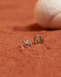 Pieces Sport Core tennis ball stud earrings in gold Золотистый - фото #2