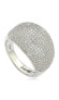 Suzy Levian Sterling Silver Cubic Zirconia Pave Dome Ring