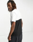 Vans colourblock t-shirt in black and white