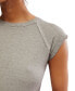 ფოტო #4 პროდუქტის Women's Riley Cotton Raglan-Sleeve Top