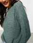 Фото #4 товара ONLY round neck jumper in green