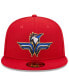 Фото #3 товара Men's Red Fayetteville Woodpeckers Marvel x Minor League 59FIFTY Fitted Hat