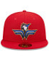 Men's Red Fayetteville Woodpeckers Marvel x Minor League 59FIFTY Fitted Hat