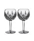 Lismore Balloon Wine Glasses 8 Oz, Set of 2
