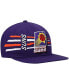 Фото #2 товара Men's Purple Phoenix Suns Hardwood Classics Retro Bolt Deadstock Snapback Hat