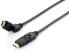 Фото #3 товара Equip Swivel HDMI 2.0 Cable - 5m - Swivel plug - 5 m - HDMI Type A (Standard) - HDMI Type A (Standard) - 3D - Audio Return Channel (ARC) - Black