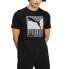 Фото #1 товара Puma Cat Box Graphic Crew Neck Short Sleeve T-Shirt Mens Size L Athletic Casual