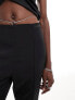 Фото #9 товара Calvin Klein Jeans waist chain slim straight leg pants in black