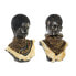 Декоративная фигура DKD Home Decor Африканка 26 x 20 x 42 cm Чёрный Бежевый Колониальный (2 штук)