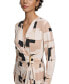 Women's Printed Long-Sleeve Wrap Dress