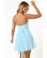 Women's Kienna Tulle Mini Dress Синий, Large - фото #6