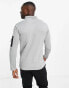 A Better Life Exists Active half zip long sleeve t-shirt in grey