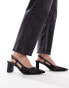 RAID Leroy slingback courts in black lace