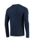 Фото #2 товара Men's Navy Chicago Bears Combine Authentic Static Abbreviation Long Sleeve T-shirt