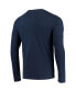 ფოტო #2 პროდუქტის Men's Navy Chicago Bears Combine Authentic Static Abbreviation Long Sleeve T-shirt