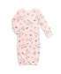 Baby Girls Hedwig Owl Baby 3 Pack Sleeper Gown Newborn to Red / pink / heather grey, Newborn - фото #6