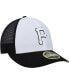 Фото #3 товара Men's White, Black Pittsburgh Pirates 2023 On-Field Batting Practice Low Profile 59FIFTY Fitted Hat