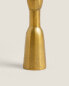 Golden brass candlestick