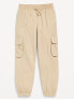 High-Waisted StretchTech Cargo Jogger Pants for Girls