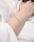 ფოტო #4 პროდუქტის Diamond Heart Link Bracelet (1/10 ct. t.w.) in Sterling Silver, Created for Macy's
