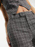 Фото #2 товара Only wide leg tailored trouser co-ord in grey pinstripe