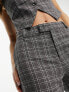 ONLY wide leg tailored trouser co-ord in grey pinstripe