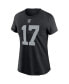ფოტო #3 პროდუქტის Women's Davante Adams Black Las Vegas Raiders Player Name & Number T-shirt