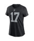 Women's Davante Adams Black Las Vegas Raiders Player Name & Number T-shirt