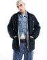 Фото #2 товара Dickies duck canvas borg lined chore jacket in stone washed black