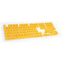 Фото #1 товара Ducky PBT Double-Shot Keycap Set Yellow - DE Layout