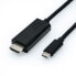 Фото #2 товара Разъем USB Type-C - HDMI ROLINE 11.04.5841 - 2 м - мужской - мужской - 3840 x 2160 пикселей