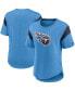 ფოტო #1 პროდუქტის Women's Light Blue Tennessee Titans Primary Logo Fashion Top