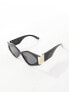 Jeepers Peepers cat eye sunglasses in black with gold