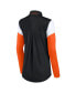 ფოტო #4 პროდუქტის Women's Black and Orange San Francisco Giants Authentic Fleece Quarter-Zip Jacket