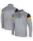 Фото #2 товара Men's Gray Appalachian State Mountaineers Bingo Quarter-Zip Jacket