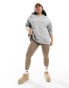 Фото #2 товара ASOS DESIGN Curve Heavy weight oversized sweatshirt in grey marl