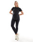 Nike One Training maternity t-shirt in black Черный, XS - фото #3