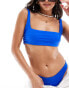 ASOS DESIGN Maya crop bikini top in cobalt Синий, 46 - фото #2